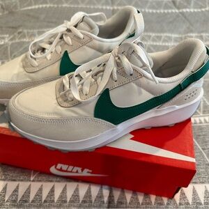 Nike White and Teal Athletic Shoes